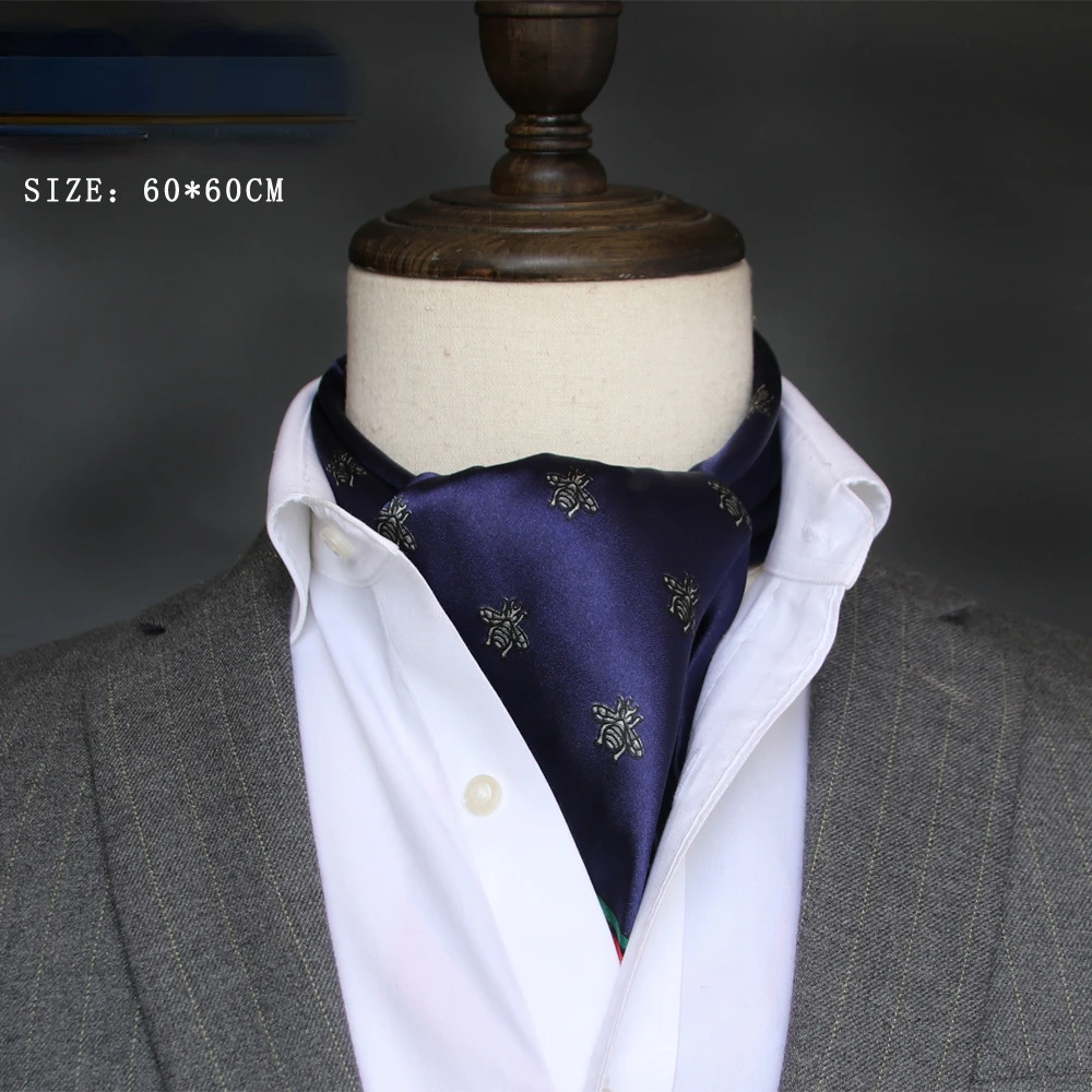 Face Scarf Mask - Foulard en soie britannique pour hommes,
