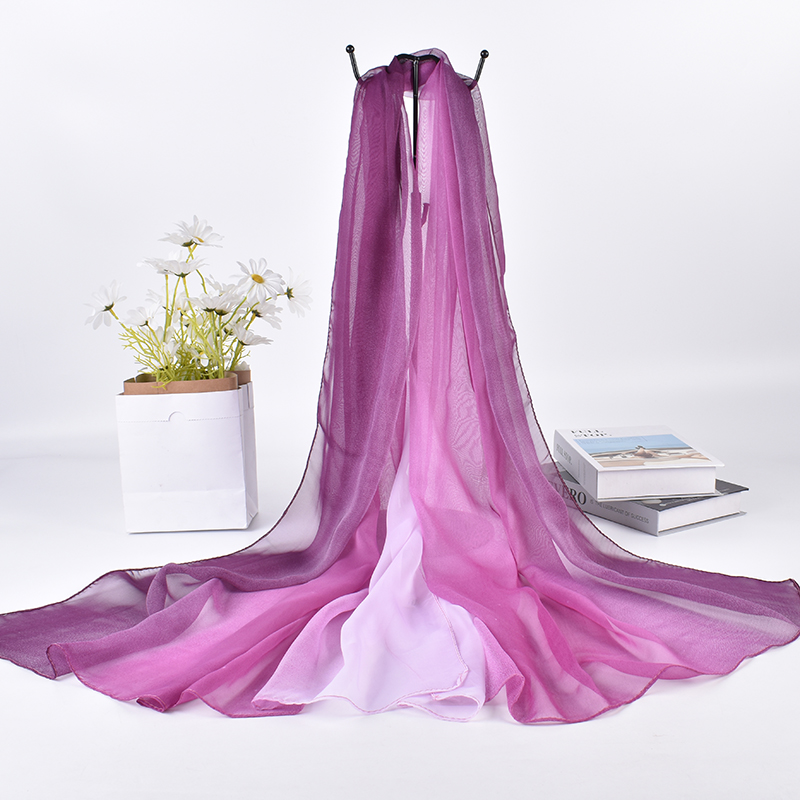 Écharpe longue en soie dégradé - Face Scarf Mask avis et prix
