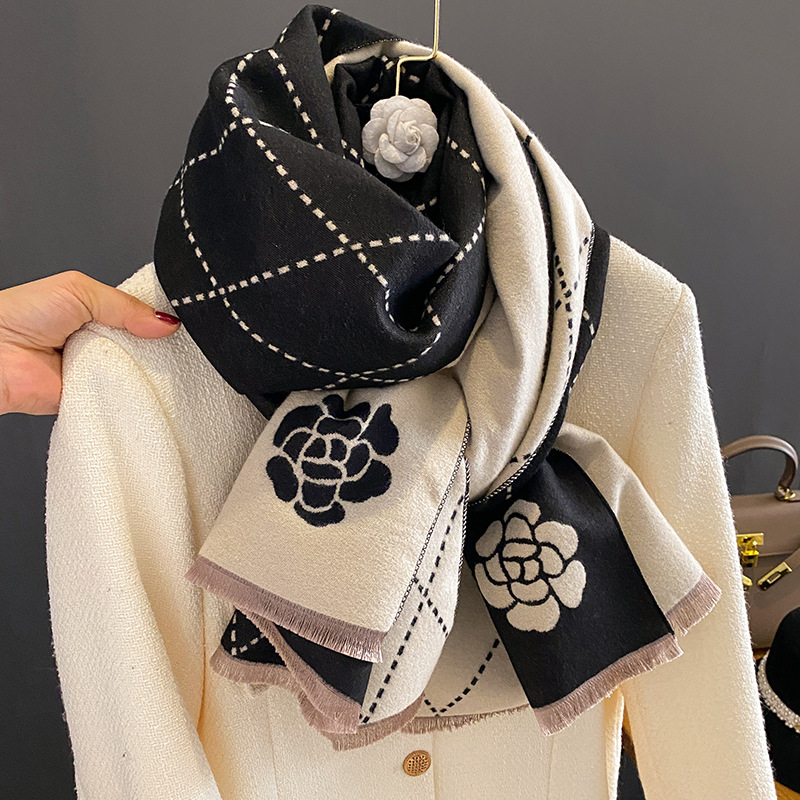 Écharpe d'hiver pour femme, ch - Woven Scarf Blanket avis et prix