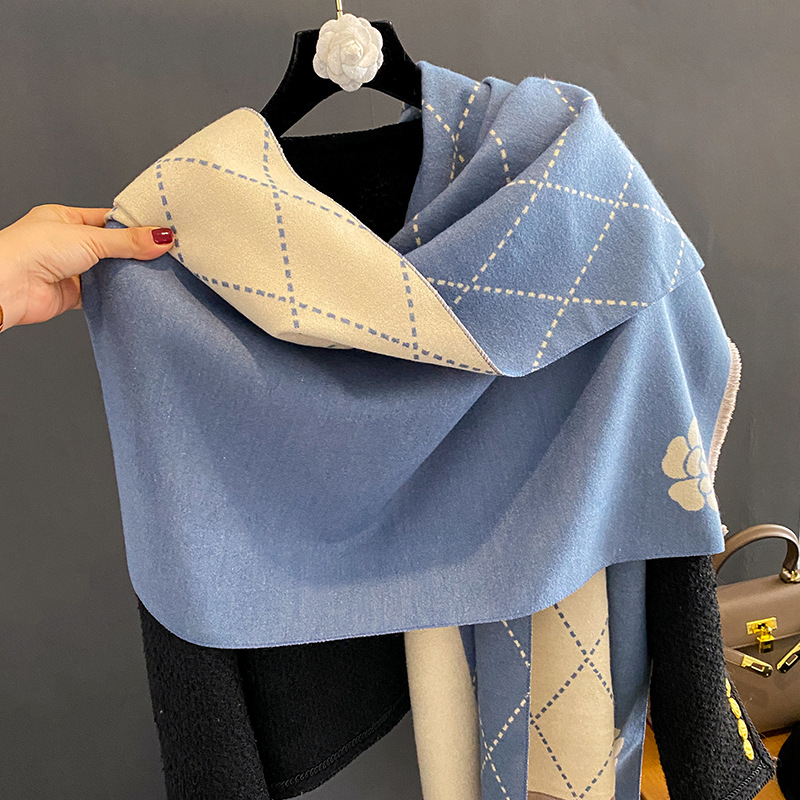 Écharpe d'hiver pour femme, ch - Woven Scarf Blanket avis et prix